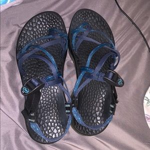 blue chacos